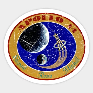 Apollo 14 Vintage Insignia Sticker